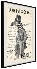 Poster  The Parisian Life  Cornice Quadri Cornice nera con pass-partout, Larghezza x Altezza Home decor 20x30