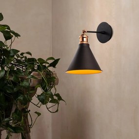 Lampada da parete nera ø 20 cm Berceste - Opviq lights