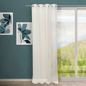 Tenda bianca/beige in misto lino 140x260 cm Nodes – Casa Selección