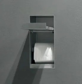 Antonio Lupi Design Sesamo4 Porta Rotolo Da Incasso Parete Profondita 10 4 Cm In Acciaio Inox