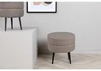 Venture Home Pouf Pot 40x40x40 cm Pelliccia Beige e Nero 444798