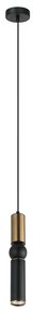 ITALUX PND-14290-1-BRO-BK - Lampadario a sospensione con filo ISIDORA 1xGU10/25W/230V nero/bronzo