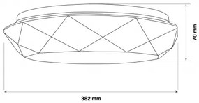 Lampada LED dimmerabile da bagno GALAXY LED/48W/230V 3000-6000K IP44 + +TC