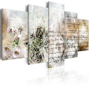 Quadro Starry Dandelions II  Colore Beige, Dimensioni e Misure 100x50