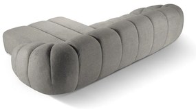 Divano angolare in grigio chiaro (con penisola a destra) Diana – Micadoni