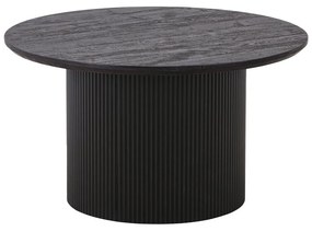 Tavolino rotondo marrone scuro effetto pioppo ø 80 cm Boavista - House Nordic