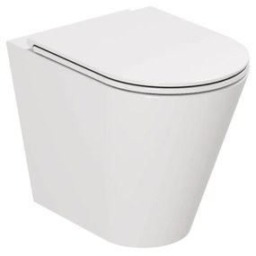 Wc a Terra Senza Brida Azzurra Ceramica "Forma" Bianco Lucido