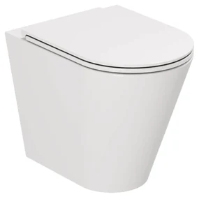 Wc a Terra Senza Brida Azzurra Ceramica "Forma" Bianco Lucido