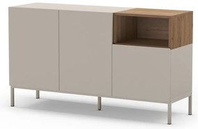 Cassettiera color crema 140x80 cm Cailin - Marckeric