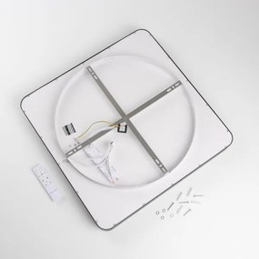 Brilagi - Plafoniera LED dimmerabile FALCON II LED/125W/230V 60x60 cm nera + telecomando