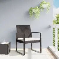 Sedie da Pranzo da Giardino 2 pz Marroni in Rattan PP 360204