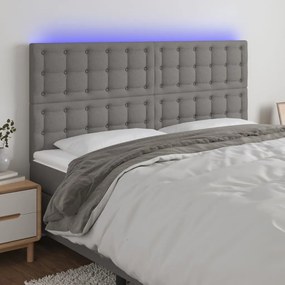 Testiera A Led Grigioscuro 180x5x118/128cm İntessuto /