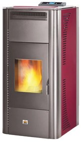 Stufa pellet idro AMG 24-BKR 21.96 kW bordeaux