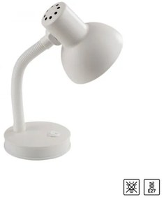 JUST LIGHT. 11080-16 - Lampada da tavolo flessibile FLEXI 1xE27/25W/230V bianca