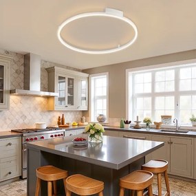 Brilagi - Lampada LED dimmerabile PORTOFINO LED/60W/230V Ø 80 cm bianca + telecomando