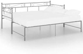 Telaio divano letto estraibile grigio in metallo 90x200 cm