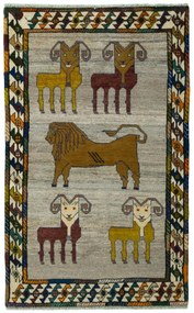 Gabbeh Tappeto persiano 110 x 170 Beige (Iran) Annodato A Mano