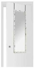 5five - Specchio sospeso per porta MATCHING 94x34 cm, finitura effetto marmo