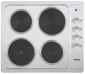 Candy CLE64KX fornello elettrico Acciaio inox Da incasso 58 cm Piastra sigillata 4 Fornelli