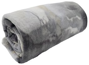 Coperta grigia in vello 150x200 cm Marble – JAHU collections