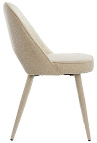 Sedia da pranzo beige Djeslin - Light &amp; Living