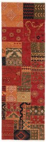 Patchwork Tappeto 250 x 80 (Indian) Annodato A Mano