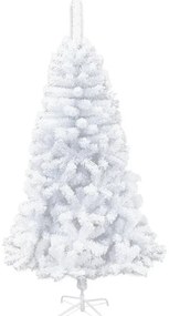 Albero di Natale artificiale innevato Vilnius bianco H 210 cm x Ø 108 cm