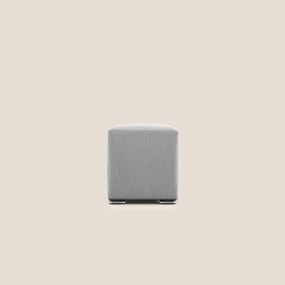 Cube pouf in tessuto morbido smacchiabile T05