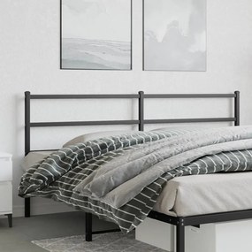 Testiera İn Metallo Nero 180 Cm /