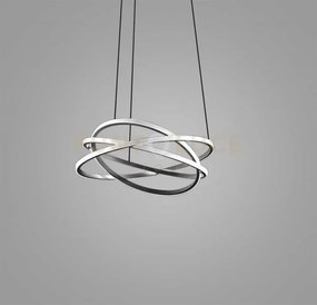Atia s/p - lampadaio a sospensione nero a led 3000k 6100lm 80w dimm...