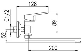 RAV Slezák CO101.5/23Z - Miscelatore per lavabo COLORADO cm, finitura oro lucido