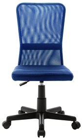Sedia da ufficio blu 44x52x100 cm in tessuto a rete