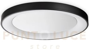 Planet plafoniera led 3000k 15w 1350 lm satinata nera d.60cm