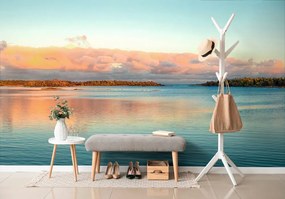 Carta da parati – Lago e tramonto