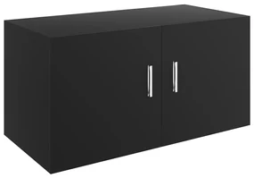 Armadietto da parete nero 80x39x40 cm in truciolato