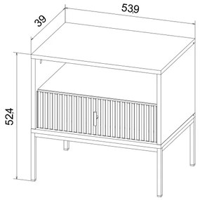 Comodino SUE beige/cashmere