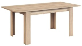 Tavolo allungabile da pranzo rettangolare in legno 140-190x90 cm Kendra Rovere