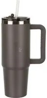 Tazza termica da viaggio con cannuccia 1 L taupe