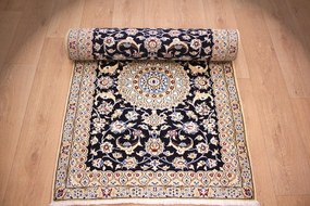 Nain Tappeto 340 x 90 (Iran) Annodato A Mano