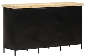 Credenza 140x38x76 cm in legno di mango grezzo