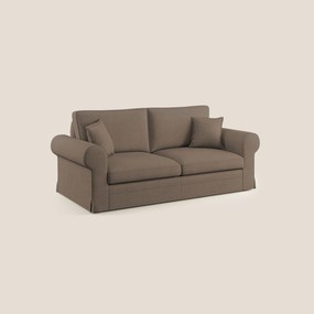 Lady divano classico in piuma d'oca realizzato con tessuto impermeabile T02 marrone