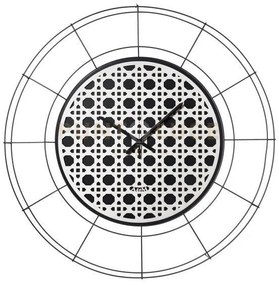 Orologio nudo grande vienna nero ,bianco in ferro diametro90cm