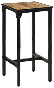 Tavolo Da Bar 60x55x107 Cm İn Legno Grezzo Massello Di Mango /