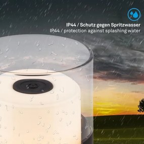 Brilo - Lampada da tavolo ricaricabile a LED dimmerabile per esterni LILET LED/2W/5V IP44