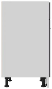 Armadio con Cassetto Grigio 60x46x81,5 cm in Truciolato