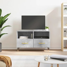 Mobile Per Tv Grigio Cemento 80x36x50 Cm Legno Multistrato /