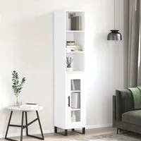 Credenza 34,5x34x180 cm in Legno Multistrato Bianco Lucido 3189919