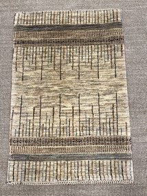 Loribaft Tappeto 90x60 Beige (Iran) Annodato A Mano