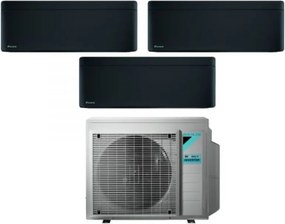 Daikin - Climatizzatore Condizionatore Bluevolution Trial Split Inverter serie stylish total black 9+9+9 con 3MXM52N R-32 Wi-Fi Integrato