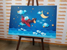 Quadro su tela – Volo con aeroplanino
